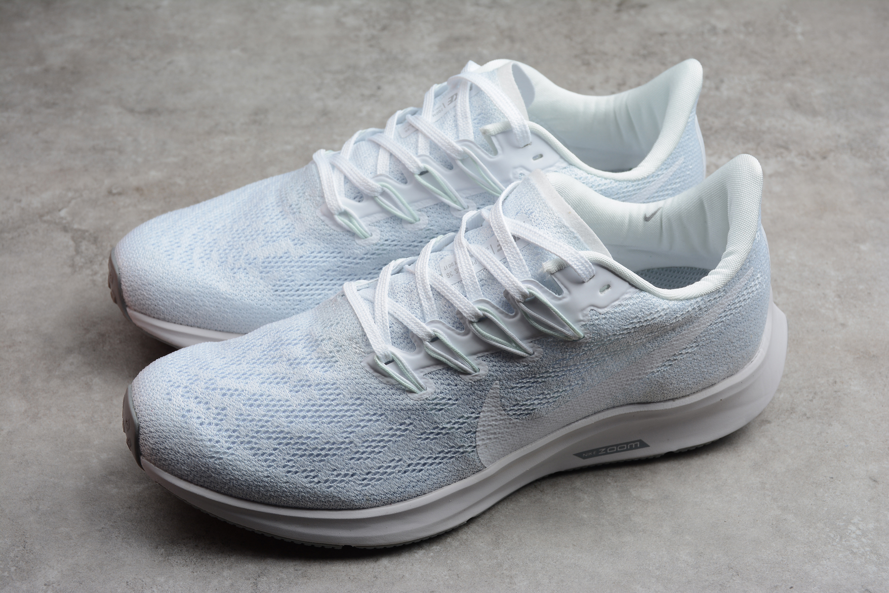 Women Nike Air Zoom PEGASUS 36 Shield Light Blue Shoes - Click Image to Close